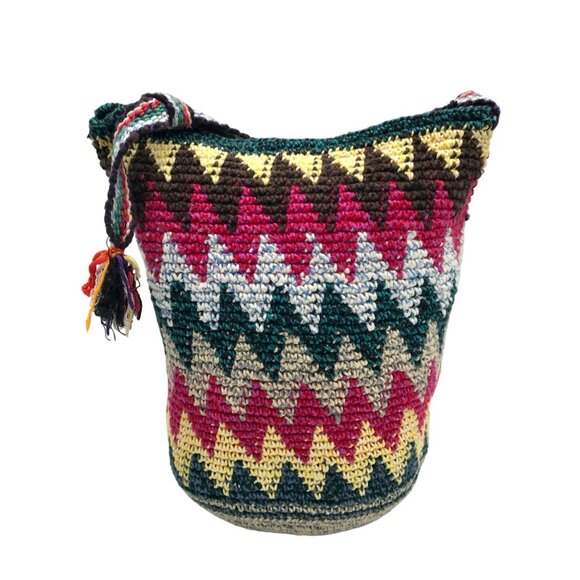 Unbranded Multi-Color Crochet Shoulder Bag - Picture 1 of 10